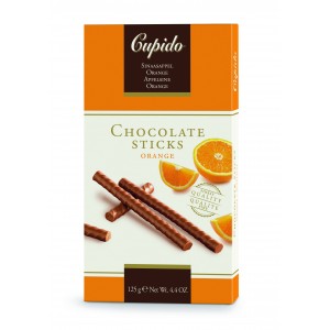 Cupido Chocolate Sticks Orange 125g