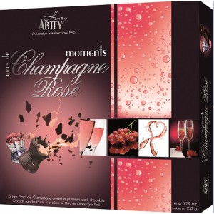 Abtey Moments Pink Champagne Chocolate 150g